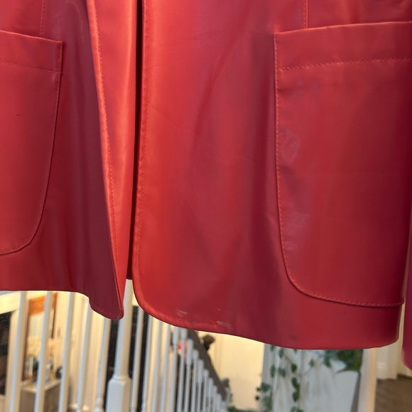 vintage pink pleather blazer - Picture 5 of 8